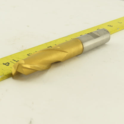 Fast Cut 84482 5/8" Single Ended 2 Flute End Mill Tin Coated 2" Flute