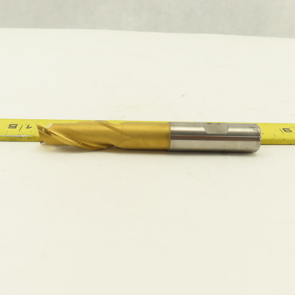 Fast Cut 84482 5/8" Single Ended 2 Flute End Mill Tin Coated 2" Flute