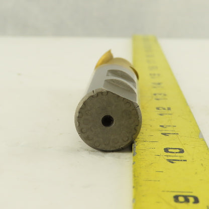 Fast Cut 107236 7/8" Single End 2 Flute End Mill TiN Coated Acculead  4.761