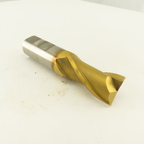 Fast Cut 107236 7/8" Single End 2 Flute End Mill TiN Coated Acculead  4.761