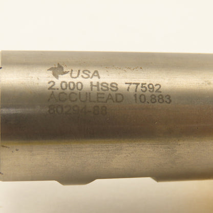 Fast Cut 80294-88-F 2" Cut x 1-1/4" Shank 6 Flute End Mill Cutter TiN Coated
