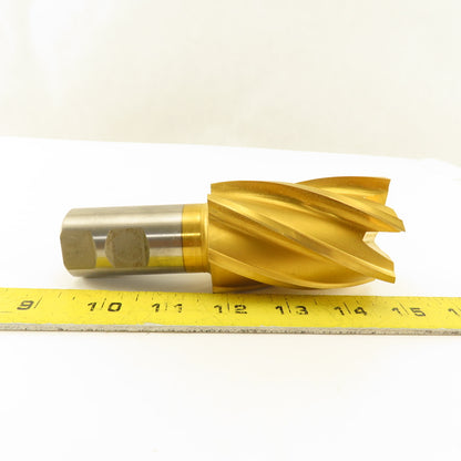 Fast Cut 80294-88-F 2" Cut x 1-1/4" Shank 6 Flute End Mill Cutter TiN Coated