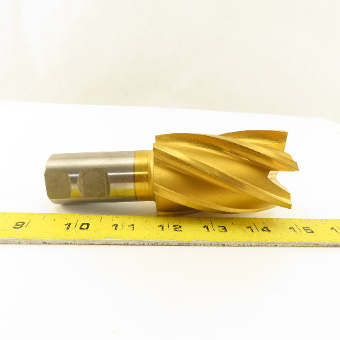 Fast Cut 80294-88-F 2" Cut x 1-1/4" Shank 6 Flute End Mill Cutter TiN Coated