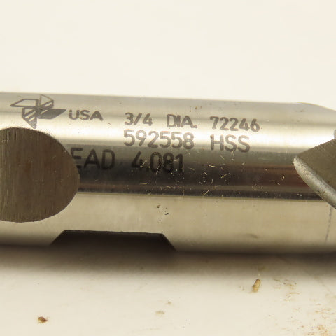 Fast Cut 72246 3/4" Double Ended 2 Flute Cutter 3/4" Shank Lead 4.081
