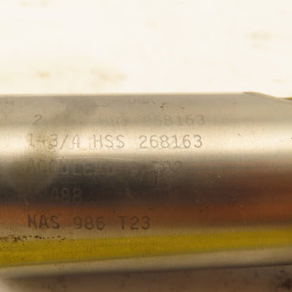 Fast Cut 268163 1-3/4" Cut 2 Flute Twist End Mill TiN Coating 4-3/4" OAL