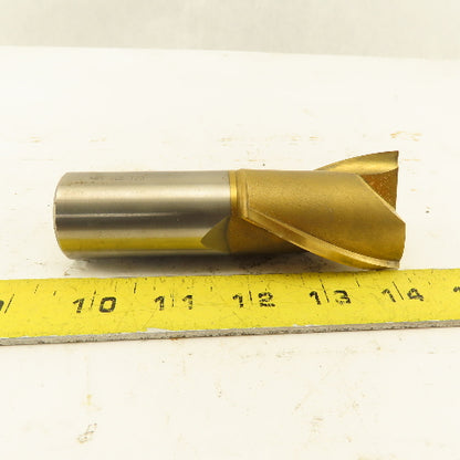 Fast Cut 268163 1-3/4" Cut 2 Flute Twist End Mill TiN Coating 4-3/4" OAL
