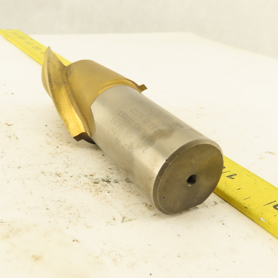 Fast Cut 268163 1-3/4" Cut 2 Flute Twist End Mill TiN Coating 4-3/4" OAL