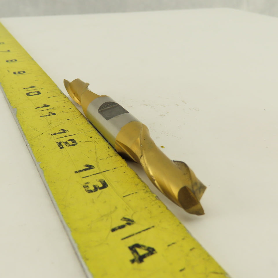 Fast Cut 84859 13/32" End Mill Double End Square 1/2" Shank 3-3/4 OAL TiN Coated