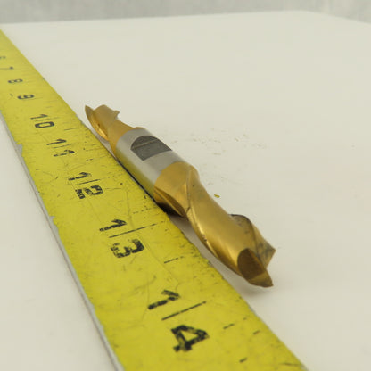 Fast Cut 84859 13/32" End Mill Double End Square 1/2" Shank 3-3/4 OAL TiN Coated