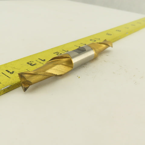 Fast Cut 84859 13/32" End Mill Double End Square 1/2" Shank 3-3/4 OAL TiN Coated
