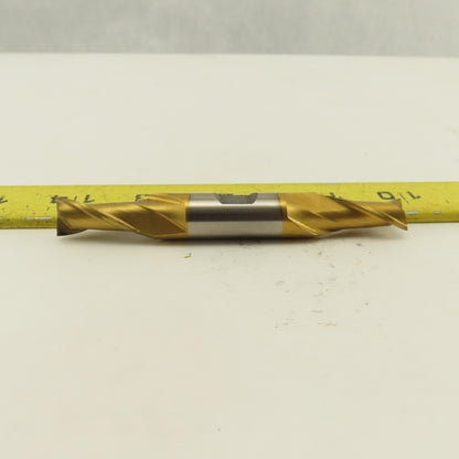 Fast Cut 84859 13/32" End Mill Double End Square 1/2" Shank 3-3/4 OAL TiN Coated