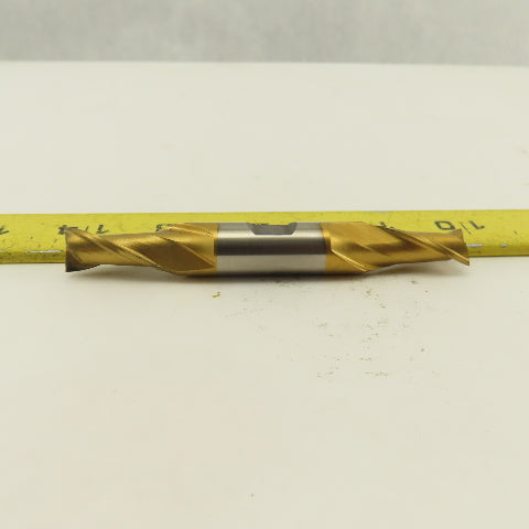 Fast Cut 84859 13/32" End Mill Double End Square 1/2" Shank 3-3/4 OAL TiN Coated