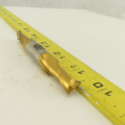 Fast Cut 84859 13/32" End Mill Double End Square 1/2" Shank 3-3/4 OAL TiN Coated