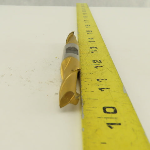 Fast Cut 84859 13/32" End Mill Double End Square 1/2" Shank 3-3/4 OAL TiN Coated