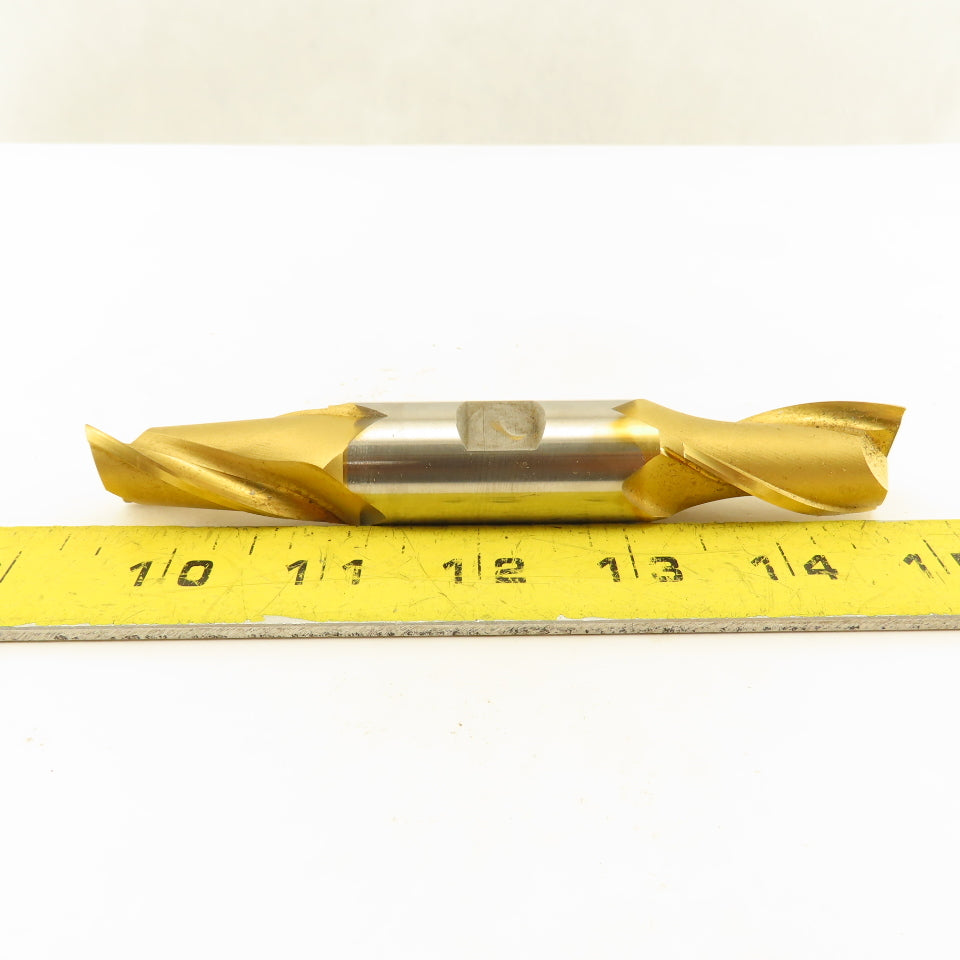 Fast Cut 616042 13/16" End Mill Double End Square 7/8" Shank 5-1/2 OAL TiN Coat