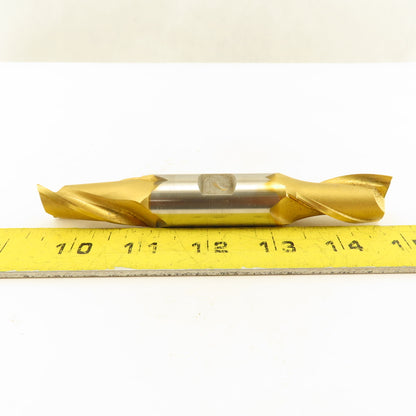 Fast Cut 616042 13/16" End Mill Double End Square 7/8" Shank 5-1/2 OAL TiN Coat