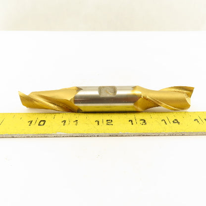 Fast Cut 616042 13/16" End Mill Double End Square 7/8" Shank 5-1/2 OAL TiN Coat
