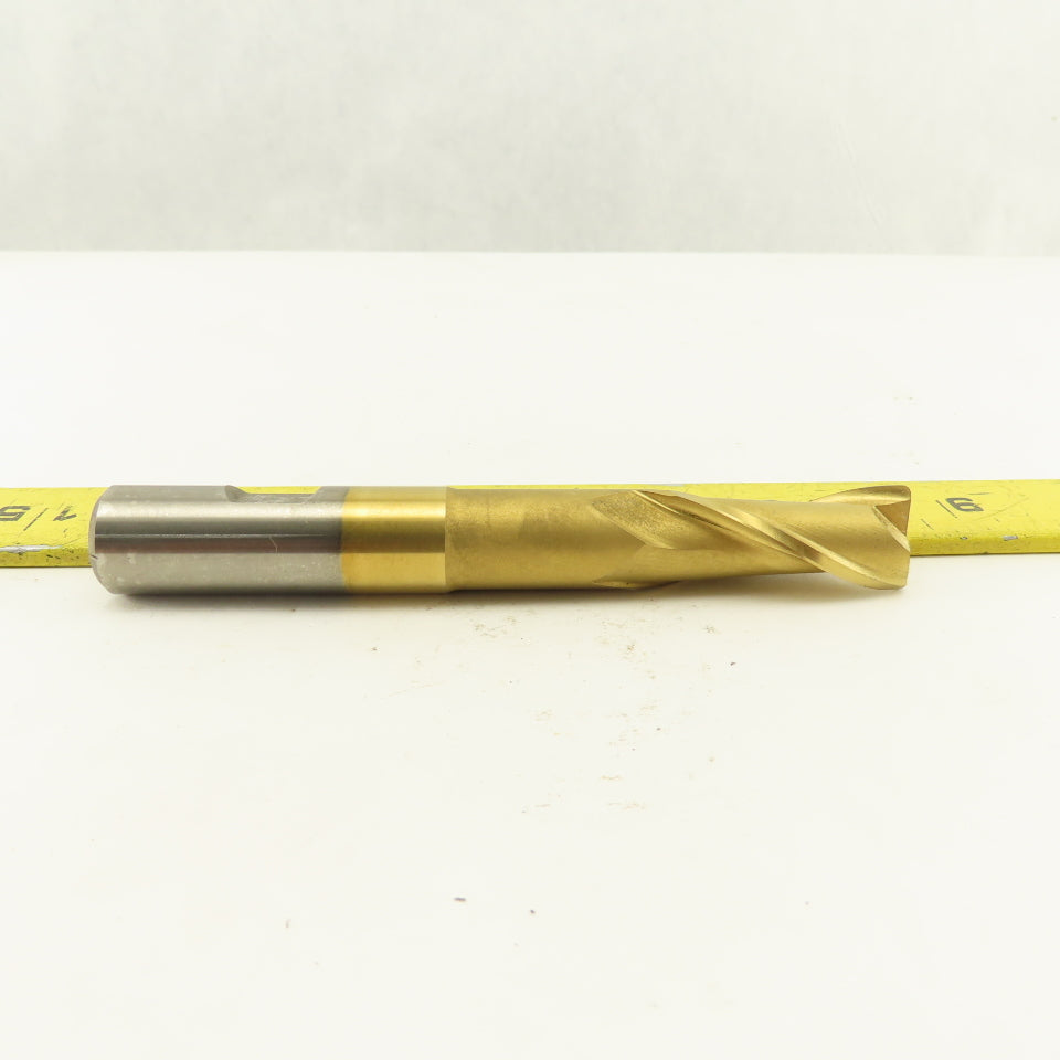 Fast Cut 129485 5/8 Cut End Mill 2 Flute 5/8" Shank TiN Coated Acculead 3.401