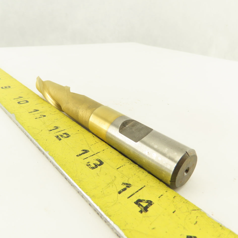 Fast Cut 129485 5/8 Cut End Mill 2 Flute 5/8" Shank TiN Coated Acculead 3.401