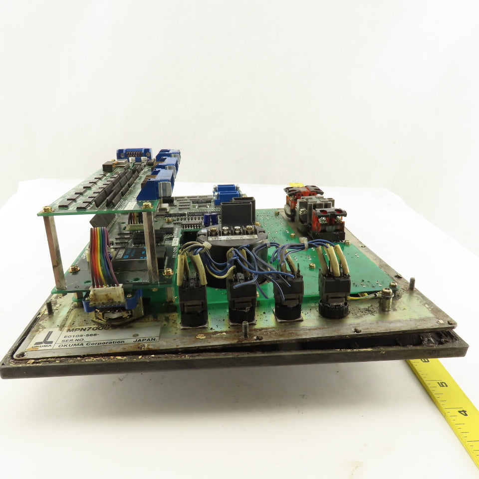 Okuma MPN7000 LFS15-1SP CNC Lathe Operator Control Panel Switch Board