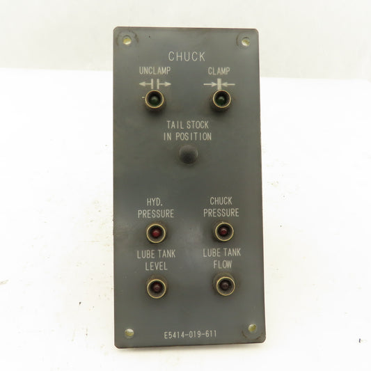 Okuma E5414-019-677 Light Indicator Panel From LFS15-1SP CNC Lathe