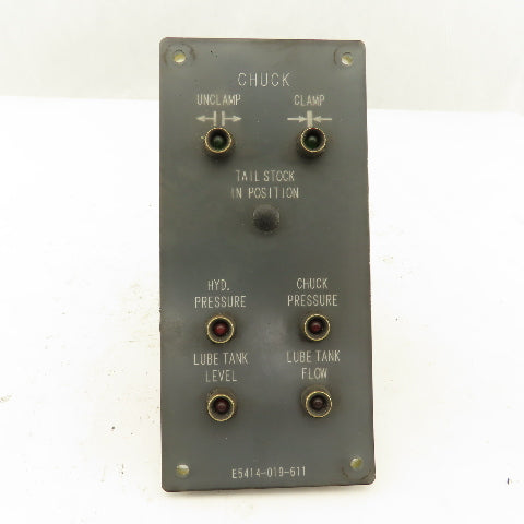 Okuma E5414-019-677 Light Indicator Panel From LFS15-1SP CNC Lathe