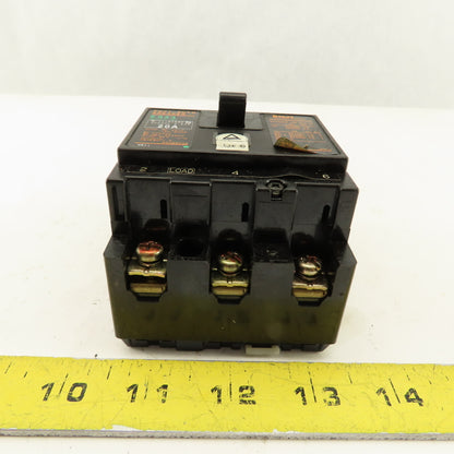 Fuji EA33 BB3AEA-020 20A 220V 3 Pole Circuit Breaker