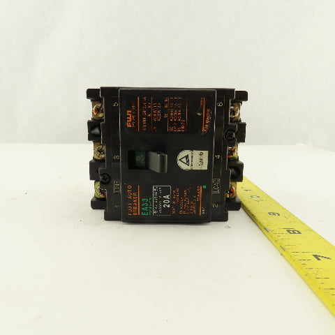 Fuji EA33 BB3AEA-020 20A 220V 3 Pole Circuit Breaker
