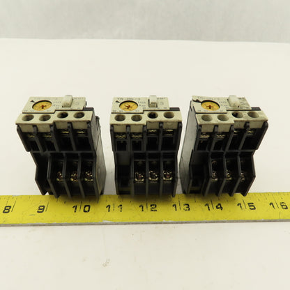 Fuji TR-0N/3 Overload Relay Mixed Trip Range 2.2-3.4A, 0.95-1.45A, 5-8A Lot Of 3