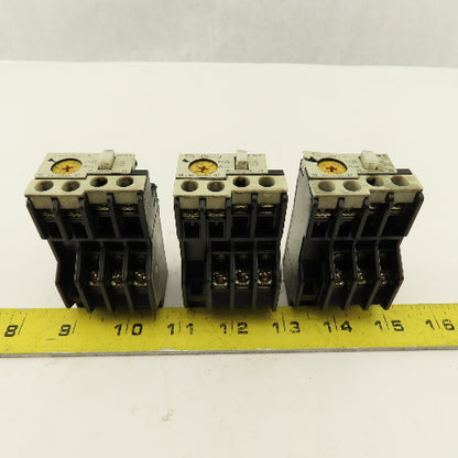Fuji TR-0N/3 Overload Relay Mixed Trip Range 2.2-3.4A, 0.95-1.45A, 5-8A Lot Of 3
