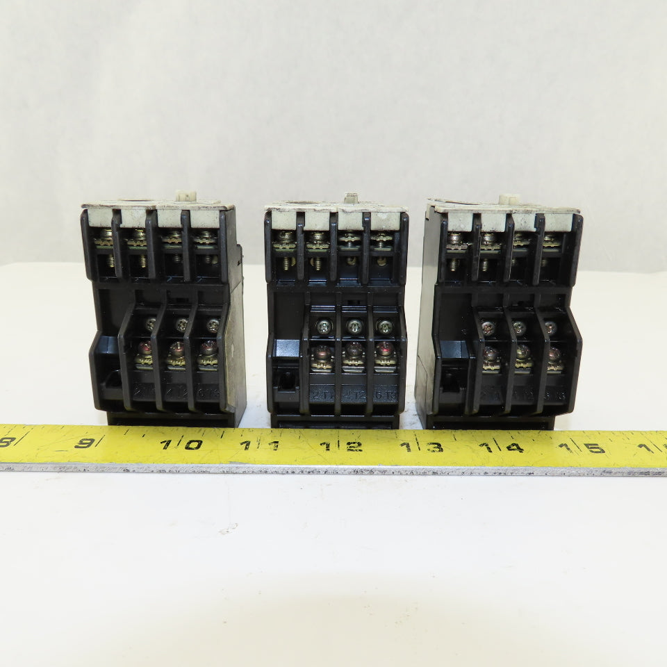 Fuji TR-0N/3 Overload Relay Mixed Trip Range 2.2-3.4A, 0.95-1.45A, 5-8A Lot Of 3