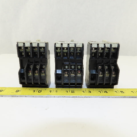 Fuji TR-0N/3 Overload Relay Mixed Trip Range 2.2-3.4A, 0.95-1.45A, 5-8A Lot Of 3