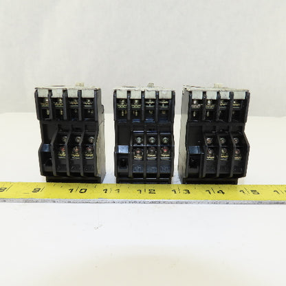 Fuji TR-0N/3 Overload Relay Mixed Trip Range 2.2-3.4A, 0.95-1.45A, 5-8A Lot Of 3
