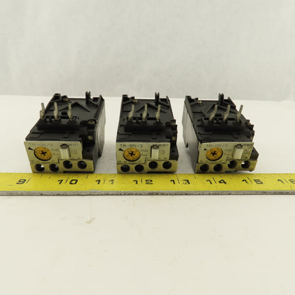 Fuji TR-0N/3 Overload Relay Mixed Trip Range 2.2-3.4A, 0.95-1.45A, 5-8A Lot Of 3