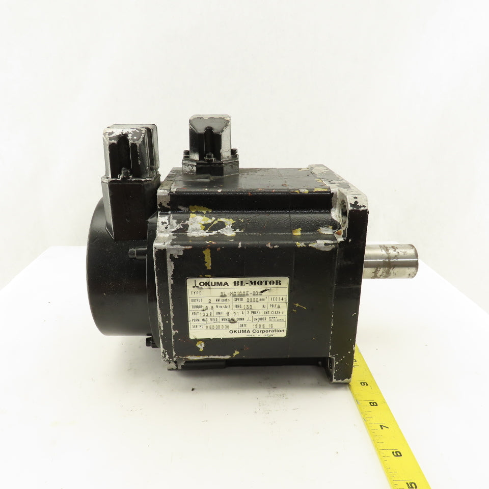 Okuma BL-MC100E-20S 2kW 2000RPM 133V 133Hz AC Servo Motor