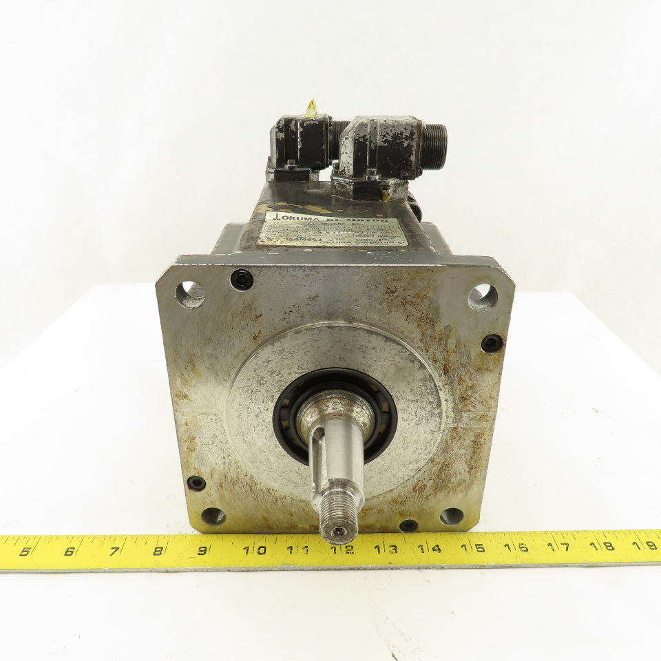 Okuma BL-MC200E-12T 2.4kW 1200RPM 3Ph 141V 80Hz AC Servo Motor