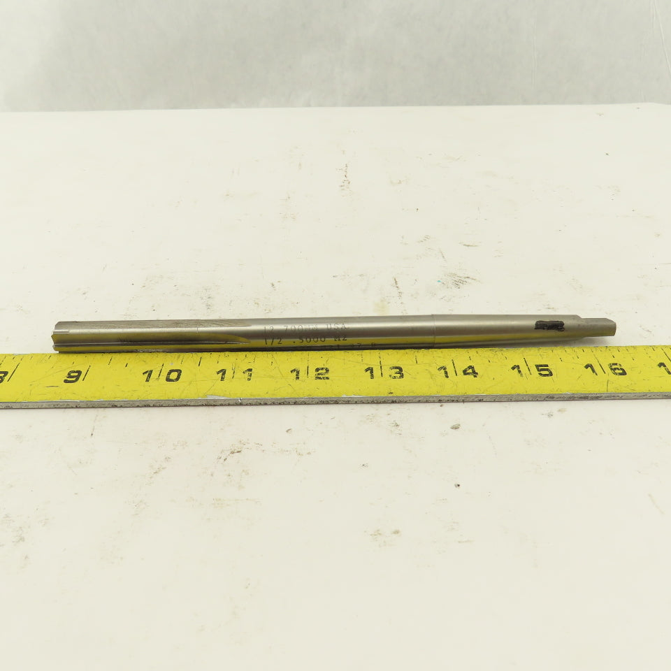 L & I 536 H21-97 B 1/2" Straight Flute Reamer MT #1 Morse Taper 1 Shank