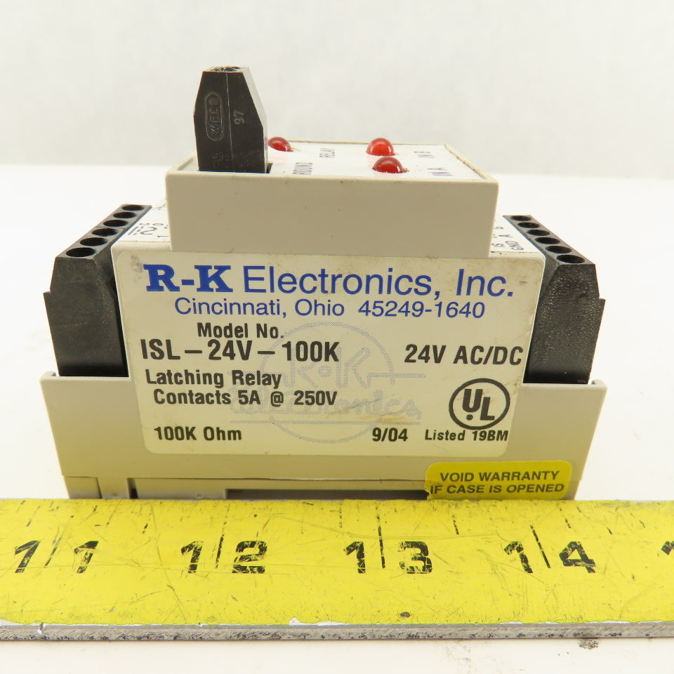 R-K Electronics ISL-24V-100K 24V AC/DC Two Channel Intrinsically Safe Relay