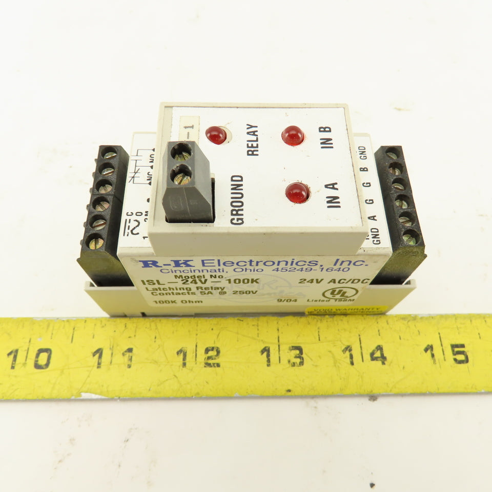 R-K Electronics ISL-24V-100K 24V AC/DC Two Channel Intrinsically Safe Relay