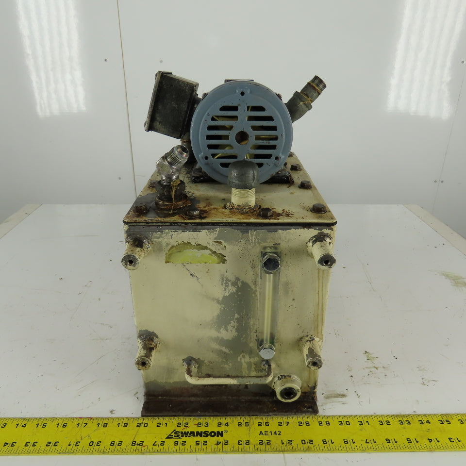 TOP-212HBM 208V 3Ph Hydraulic Pump Trochoid Power Unit 16 Liter