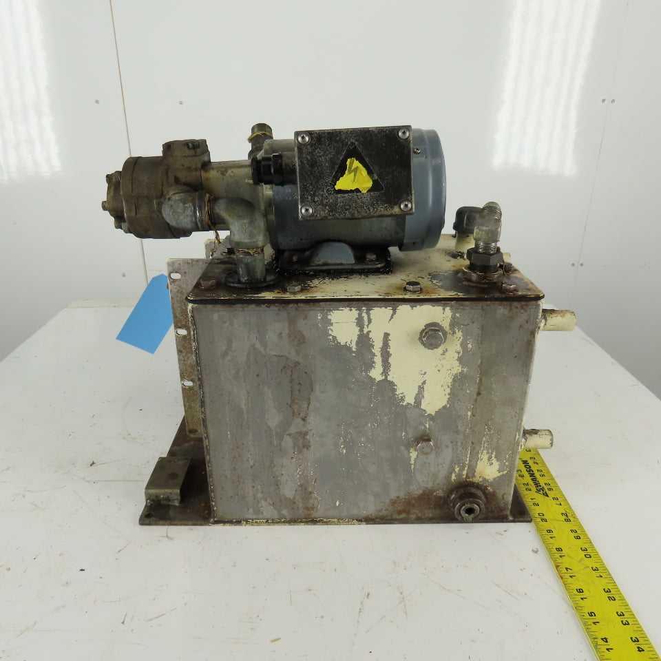 TOP-212HBM 208V 3Ph Hydraulic Pump Trochoid Power Unit 16 Liter