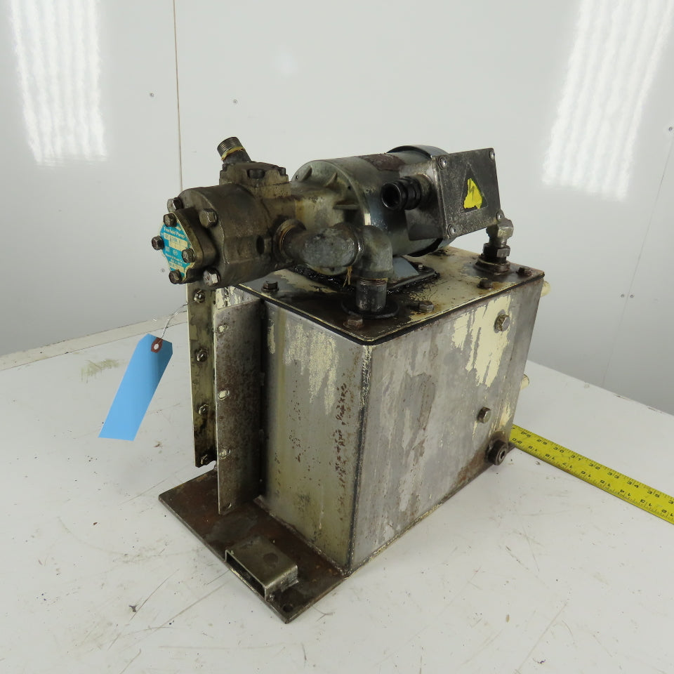 TOP-212HBM 208V 3Ph Hydraulic Pump Trochoid Power Unit 16 Liter