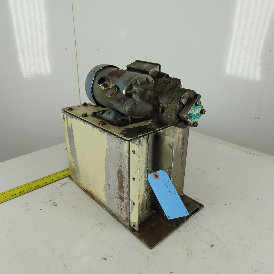 TOP-212HBM 208V 3Ph Hydraulic Pump Trochoid Power Unit 16 Liter