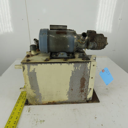 TOP-212HBM 208V 3Ph Hydraulic Pump Trochoid Power Unit 16 Liter
