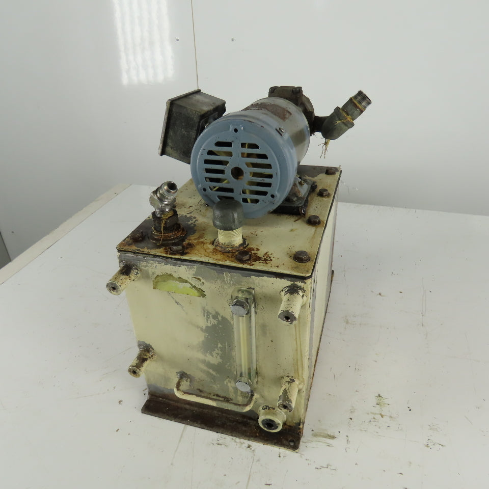 TOP-212HBM 208V 3Ph Hydraulic Pump Trochoid Power Unit 16 Liter