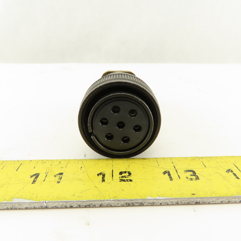 JAE 20-15SE 26.5mm Circular Connector Brass Body 7 Pin Female
