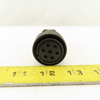 JAE 20-15SE 26.5mm Circular Connector Brass Body 7 Pin Female