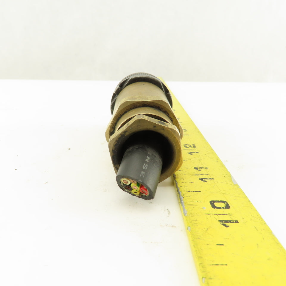 JAE 20-15SE 26.5mm Circular Connector Brass Body 7 Pin Female