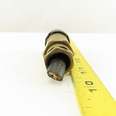 JAE 20-15SE 26.5mm Circular Connector Brass Body 7 Pin Female
