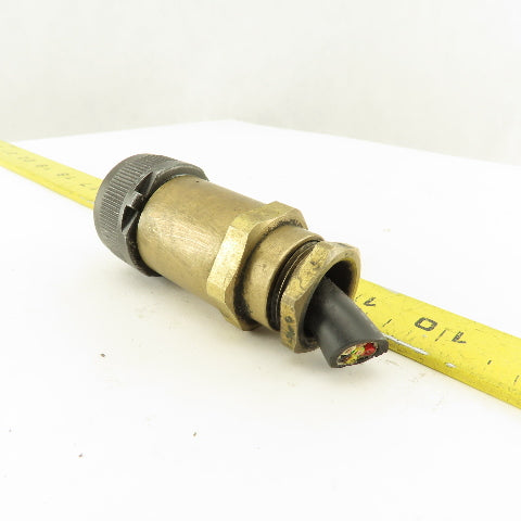 JAE 20-15SE 26.5mm Circular Connector Brass Body 7 Pin Female